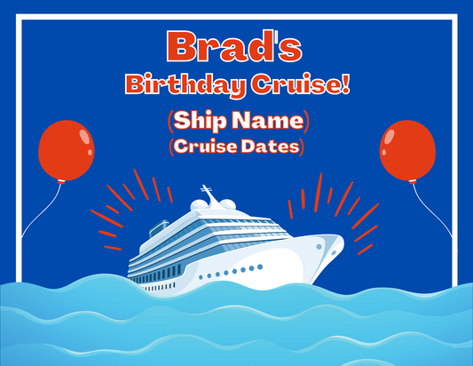 Red and Blue Birthday Cruise